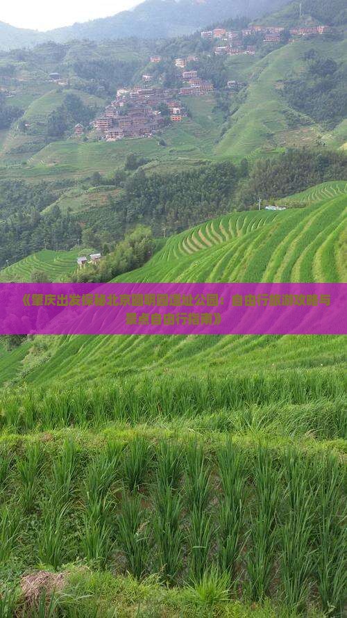 《肇庆出发探秘北京圆明园遗址公园：自由行旅游攻略与景点自由行指南》