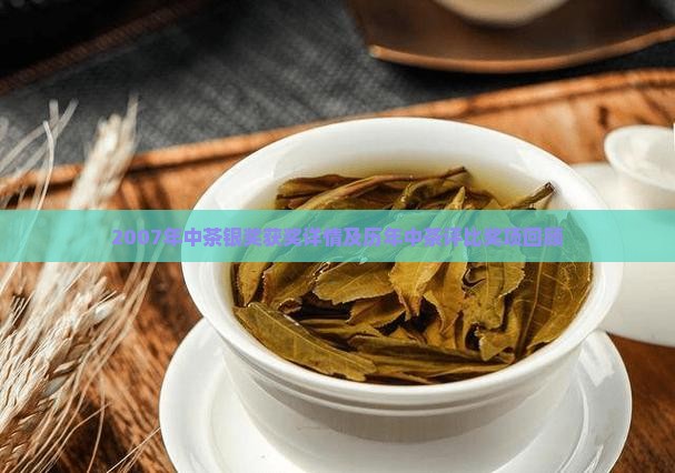 2007年中茶银奖获奖详情及历年中茶评比奖项回顾