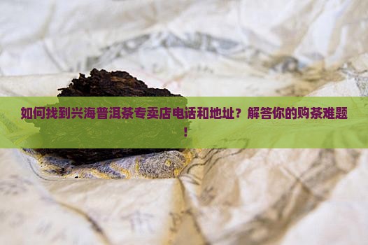 如何找到兴海普洱茶专卖店电话和地址？解答你的购茶难题！