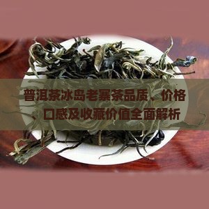 普洱茶冰岛老寨茶品质、价格、口感及收藏价值全面解析