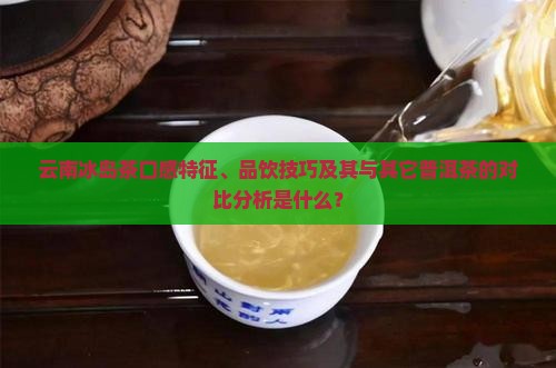 云南冰岛茶口感特征、品饮技巧及其与其它普洱茶的对比分析是什么？