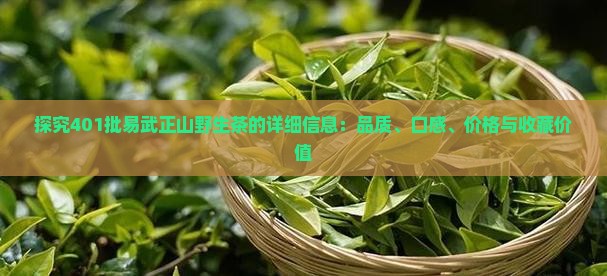 探究401批易武正山野生茶的详细信息：品质、口感、价格与收藏价值