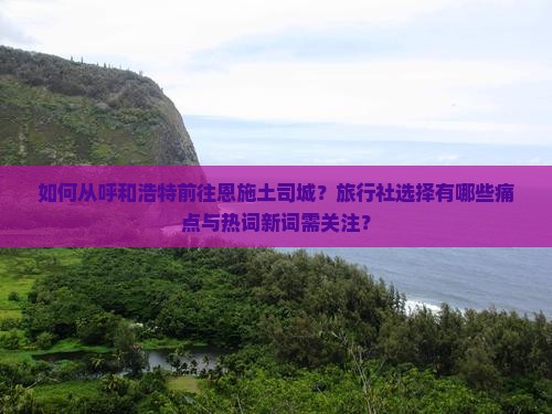 如何从呼和浩特前往恩施土司城？旅行社选择有哪些痛点与热词新词需关注？