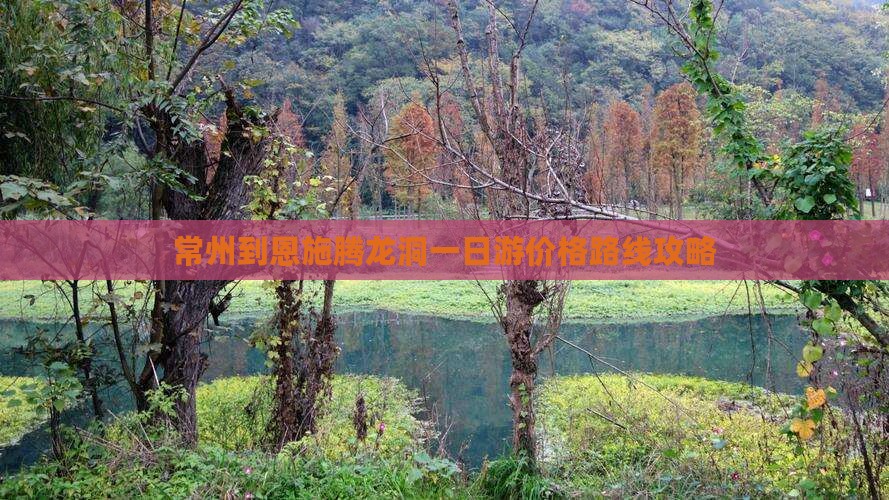 常州到恩施腾龙洞一日游价格路线攻略