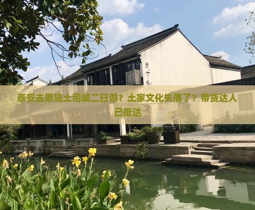 泰安去恩施土司城二日游？土家文化失落了？带货达人已抵达