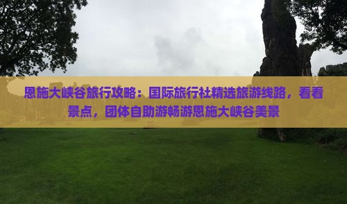 恩施大峡谷旅行攻略：国际旅行社精选旅游线路，看看景点，团体自助游畅游恩施大峡谷美景