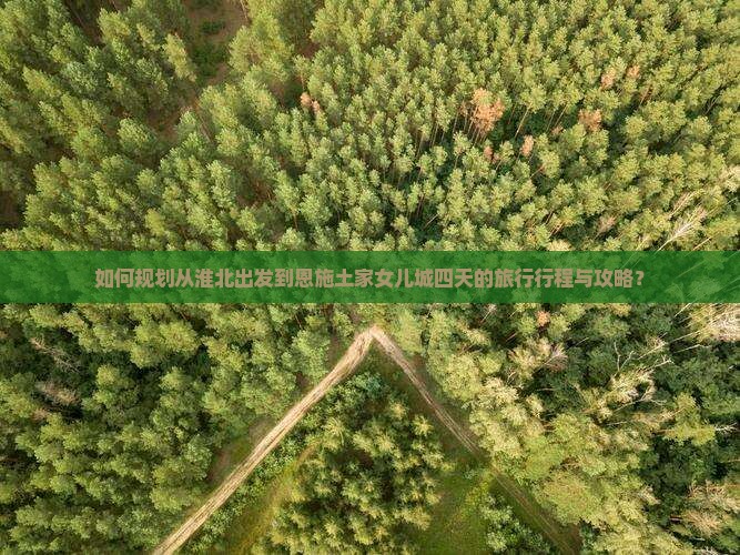 如何规划从淮北出发到恩施土家女儿城四天的旅行行程与攻略？