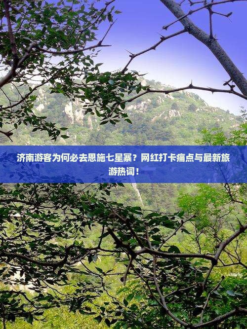 济南游客为何必去恩施七星寨？网红打卡痛点与最新旅游热词！