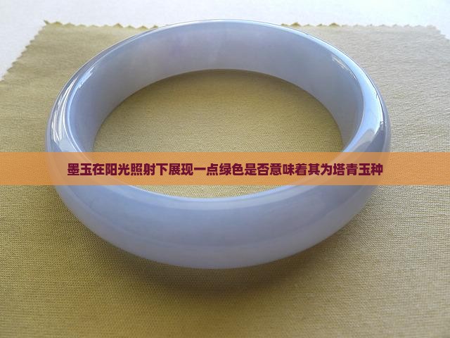 墨玉在阳光照射下展现一点绿色是否意味着其为塔青玉种