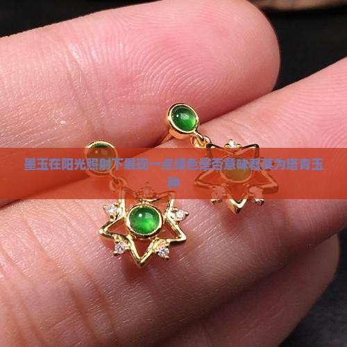墨玉在阳光照射下展现一点绿色是否意味着其为塔青玉种