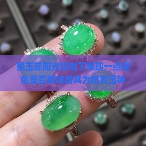 墨玉在阳光照射下展现一点绿色是否意味着其为塔青玉种