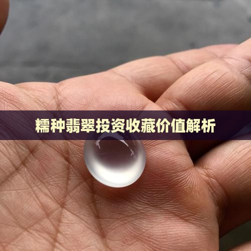 糯种翡翠投资收藏价值解析