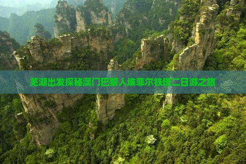 芜湖出发探秘澳门巴黎人埃菲尔铁塔二日游之旅
