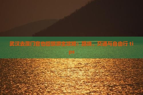 武汉去澳门官也街旅游全攻略：路线、交通与自由行 tips