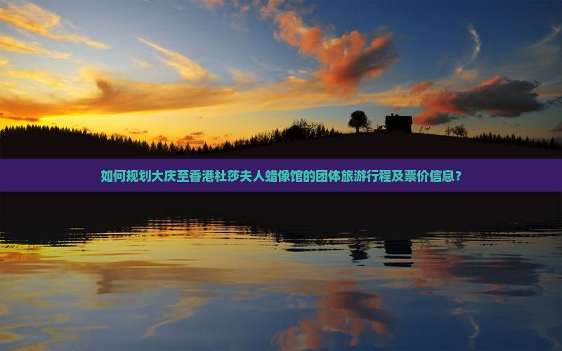 如何规划大庆至香港杜莎夫人蜡像馆的团体旅游行程及票价信息？