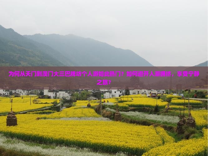为何从天门到澳门大三巴牌坊个人游如此热门？如何避开人潮拥挤，享受宁静之旅？
