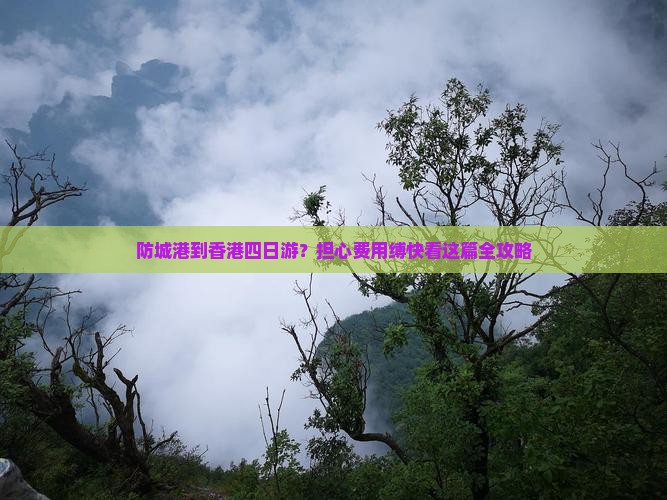 防城港到香港四日游？担心费用缚快看这篇全攻略