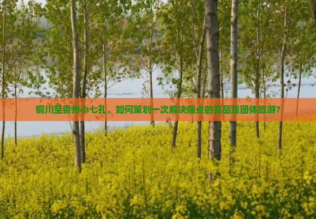 铜川至贵州小七孔，如何策划一次解决痛点的高品质团体旅游？