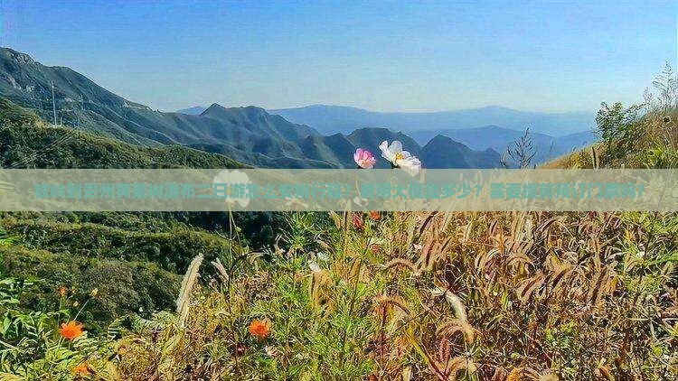铁岭到贵州黄果树瀑布二日游怎么安排行程？费用大概是多少？需要提前预订门票吗？