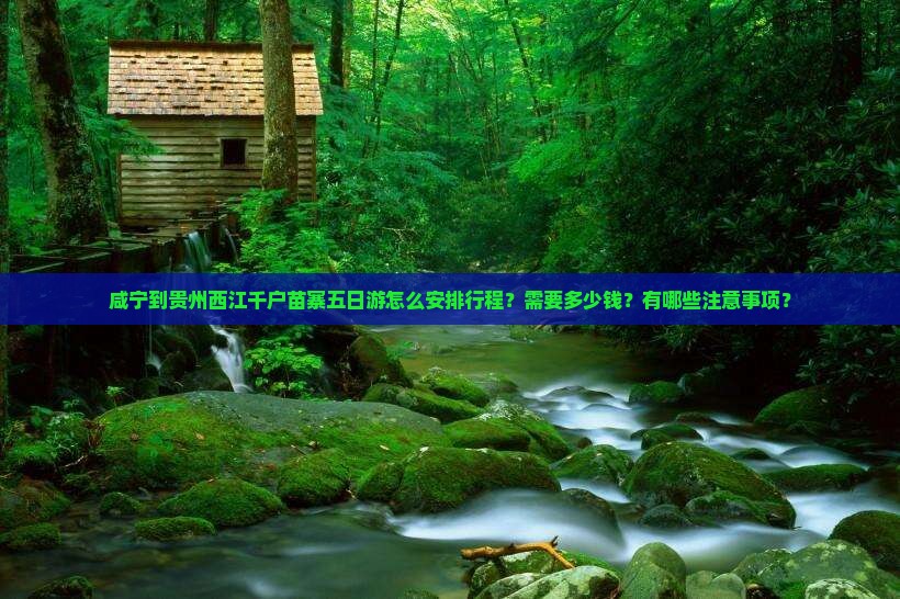 咸宁到贵州西江千户苗寨五日游怎么安排行程？需要多少钱？有哪些注意事项？