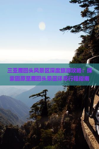 三亚鹿回头风景区深度旅游攻略：探索固原至鹿回头景区详尽行程指南