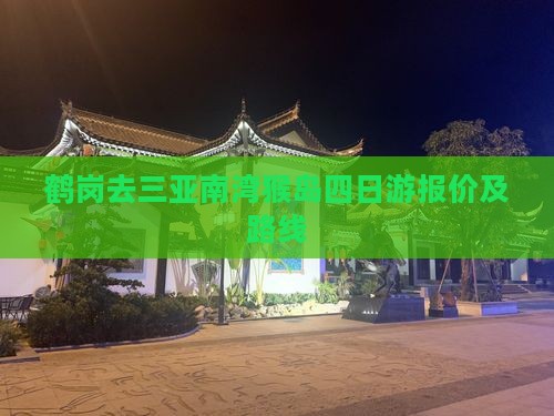 鹤岗去三亚南湾猴岛四日游报价及路线
