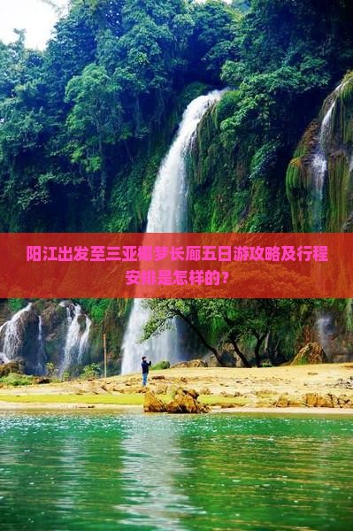 阳江出发至三亚椰梦长廊五日游攻略及行程安排是怎样的？