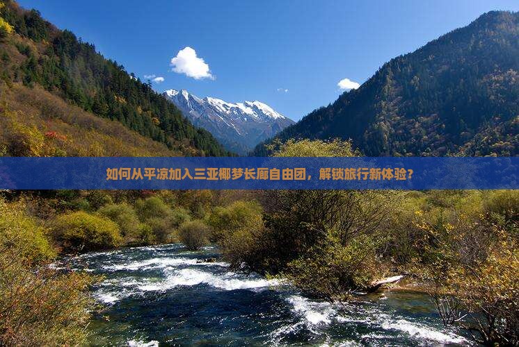 如何从平凉加入三亚椰梦长廊自由团，解锁旅行新体验？