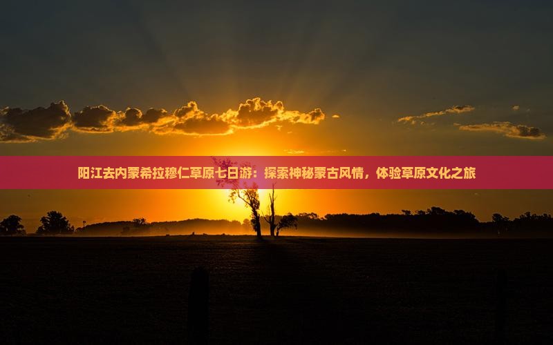阳江去内蒙希拉穆仁草原七日游：探索神秘蒙古风情，体验草原文化之旅