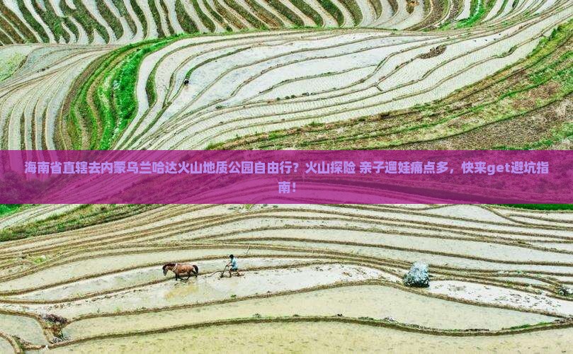 海南省直辖去内蒙乌兰哈达火山地质公园自由行？火山探险+亲子遛娃痛点多，快来get避坑指南！