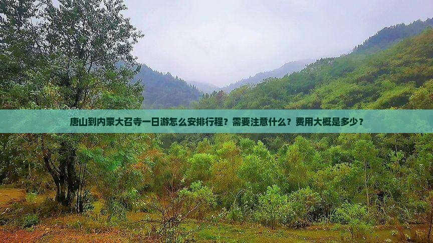 唐山到内蒙大召寺一日游怎么安排行程？需要注意什么？费用大概是多少？