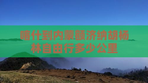 喀什到内蒙额济纳胡杨林自由行多少公里