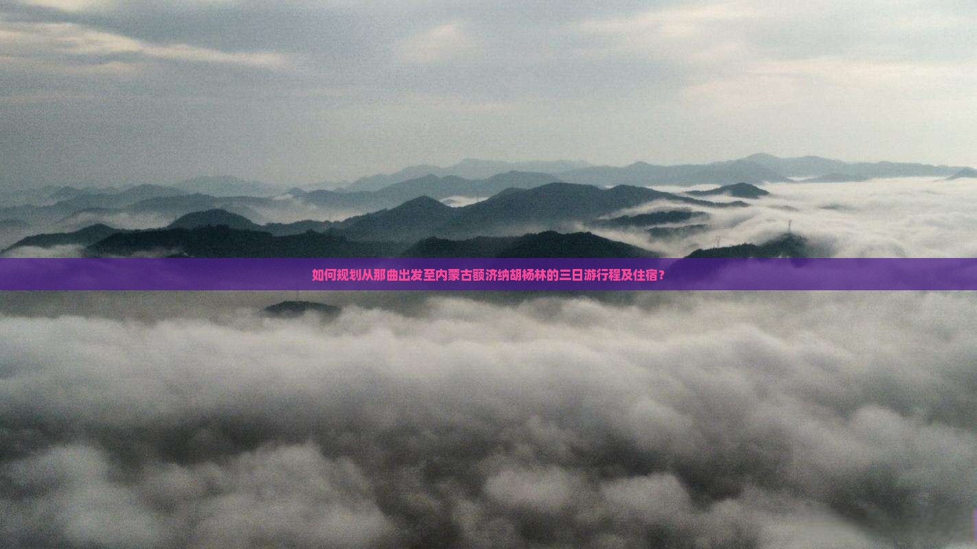 如何规划从那曲出发至内蒙古额济纳胡杨林的三日游行程及住宿？