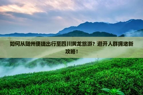如何从随州便捷出行至四川黄龙旅游？避开人群拥堵新攻略！