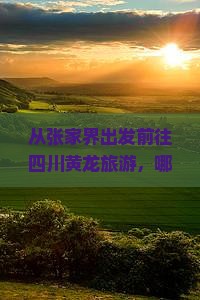 从张家界出发前往四川黄龙旅游，哪些当地小吃不容错过？