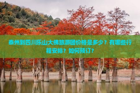 泰州到四川乐山大佛旅游团价格是多少？有哪些行程安排？如何预订？