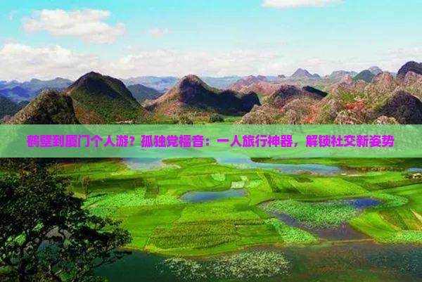鹤壁到厦门个人游？孤独党福音：一人旅行神器，解锁社交新姿势