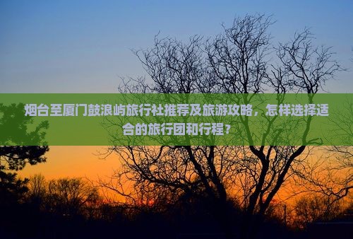 烟台至厦门鼓浪屿旅行社推荐及旅游攻略，怎样选择适合的旅行团和行程？