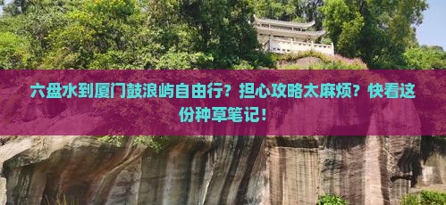 六盘水到厦门鼓浪屿自由行？担心攻略太麻烦？快看这份种草笔记！