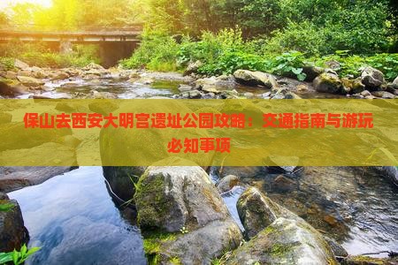 保山去西安大明宫遗址公园攻略：交通指南与游玩必知事项