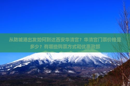 从防城港出发如何到达西安华清宫？华清宫门票价格是多少？有哪些购票方式和优惠政部