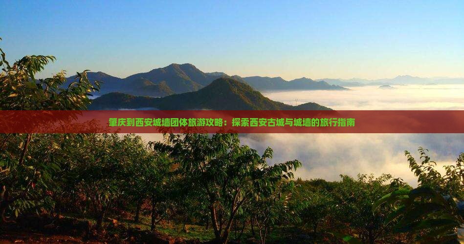 肇庆到西安城墙团体旅游攻略：探索西安古城与城墙的旅行指南