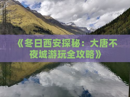《冬日西安探秘：大唐不夜城游玩全攻略》