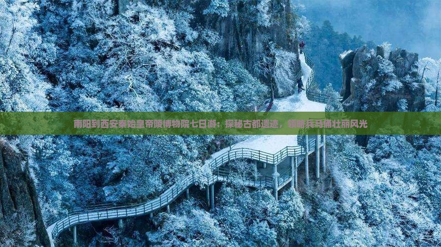 南阳到西安秦始皇帝陵博物院七日游：探秘古都遗迹，领略兵马俑壮丽风光