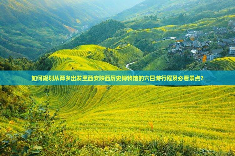 如何规划从萍乡出发至西安陕西历史博物馆的六日游行程及必看景点？