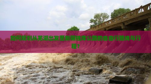 如何规划从芜湖出发至新疆独库公路的自由行路线与行程？
