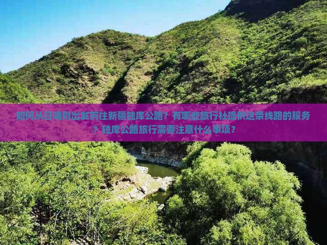 如何从日喀则出发前往新疆独库公路？有哪些旅行社提供这条线路的服务？独库公路旅行需要注意什么事项？