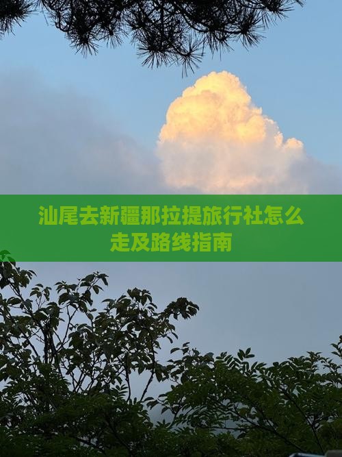 汕尾去新疆那拉提旅行社怎么走及路线指南