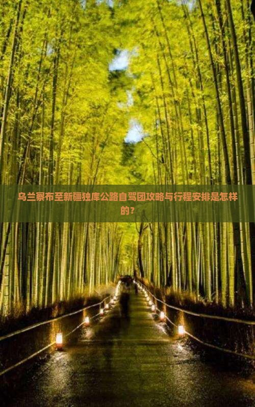 乌兰察布至新疆独库公路自驾团攻略与行程安排是怎样的？