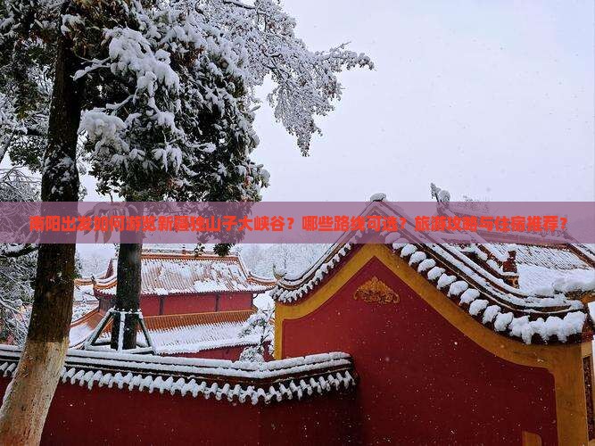 南阳出发如何游览新疆独山子大峡谷？哪些路线可选？旅游攻略与住宿推荐？